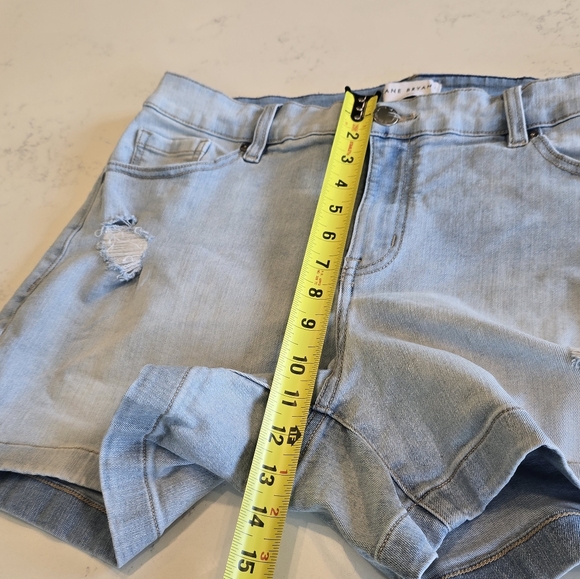 Lane Bryant Blue Denim Jeans Shorts High Rise Waist Womens Plus Size 16 - Picture 5 of 12